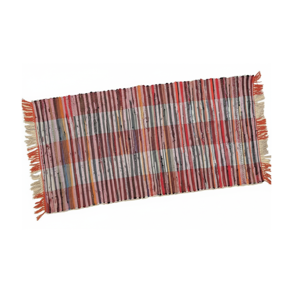 Tappeto Pezzotto in Cotone Naturale 45x85 cm – Artigianale, Lavabile, Ipoallergenico