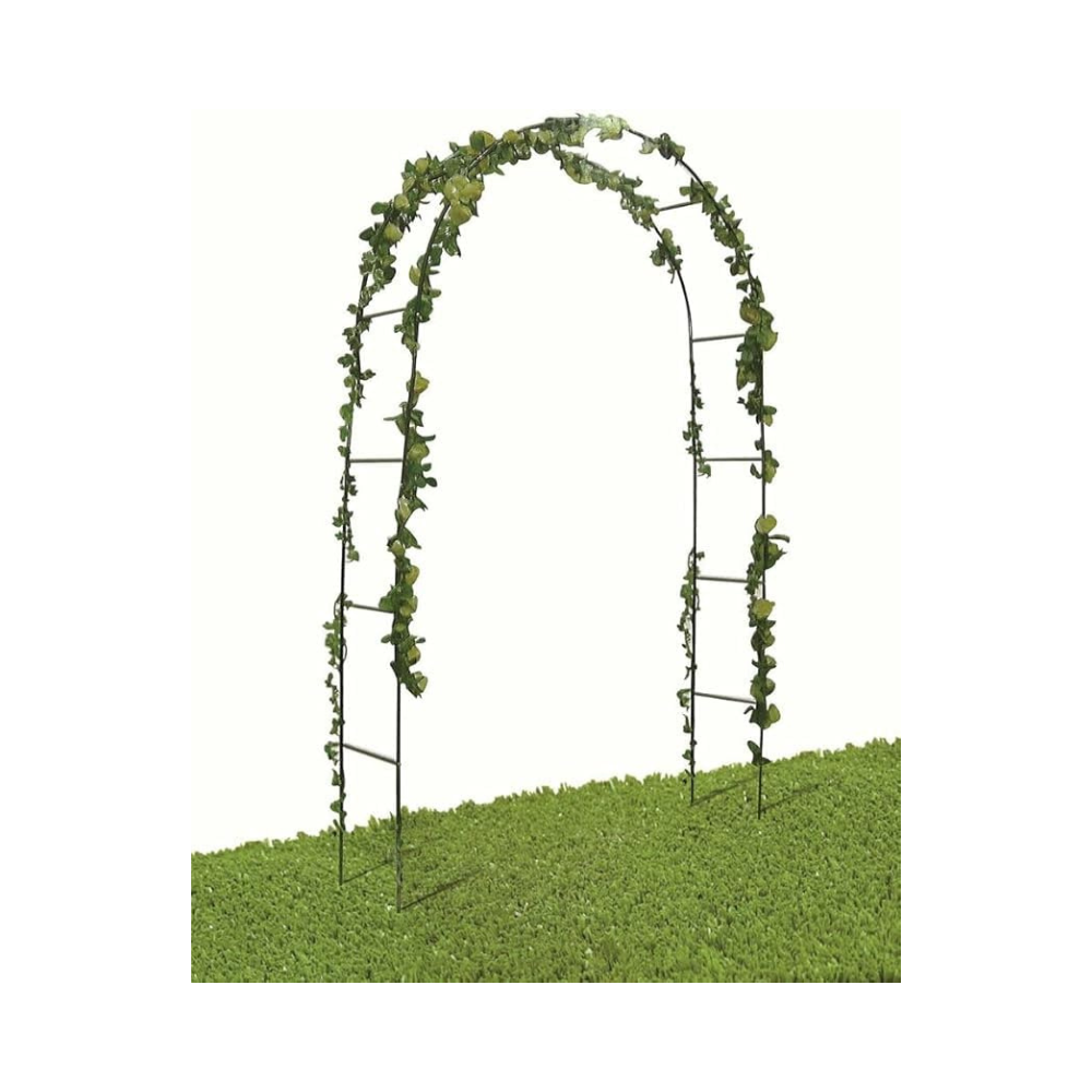 Arco Giardino Metallo Verde 140x38x240cm Rose Rampicanti