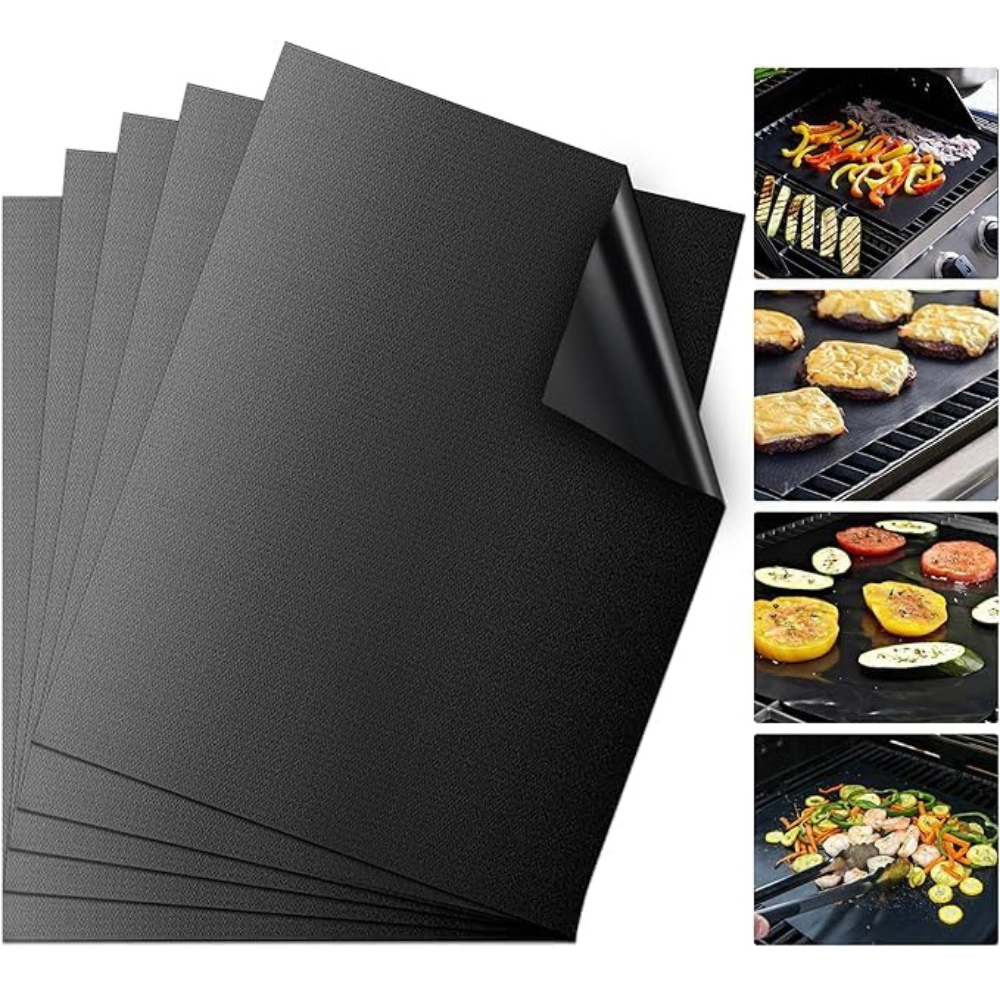 Tappetini Barbecue Antiaderenti 40x33cm Set 3 Pezzi
