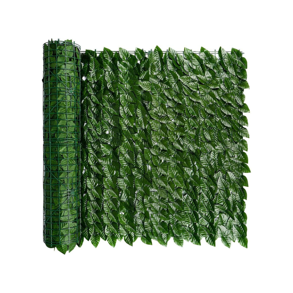 Siepe Artificiale Edera 1x3m Frangivista Verde Scuro