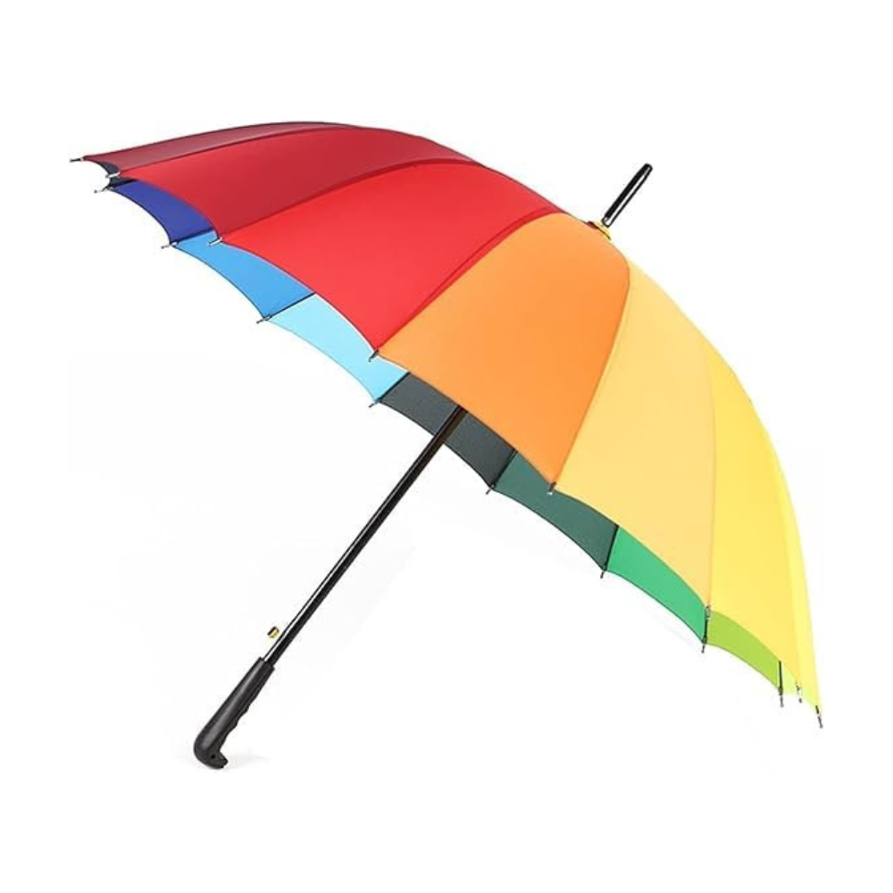 Ombrello Pieghevole Arcobaleno 16 Stecche Antivento