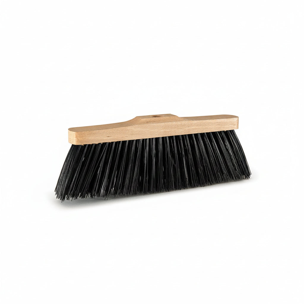 Scopa Industriale da Esterno in Legno | 28-33 cm | Piumata o Liscia – FercasaShop®