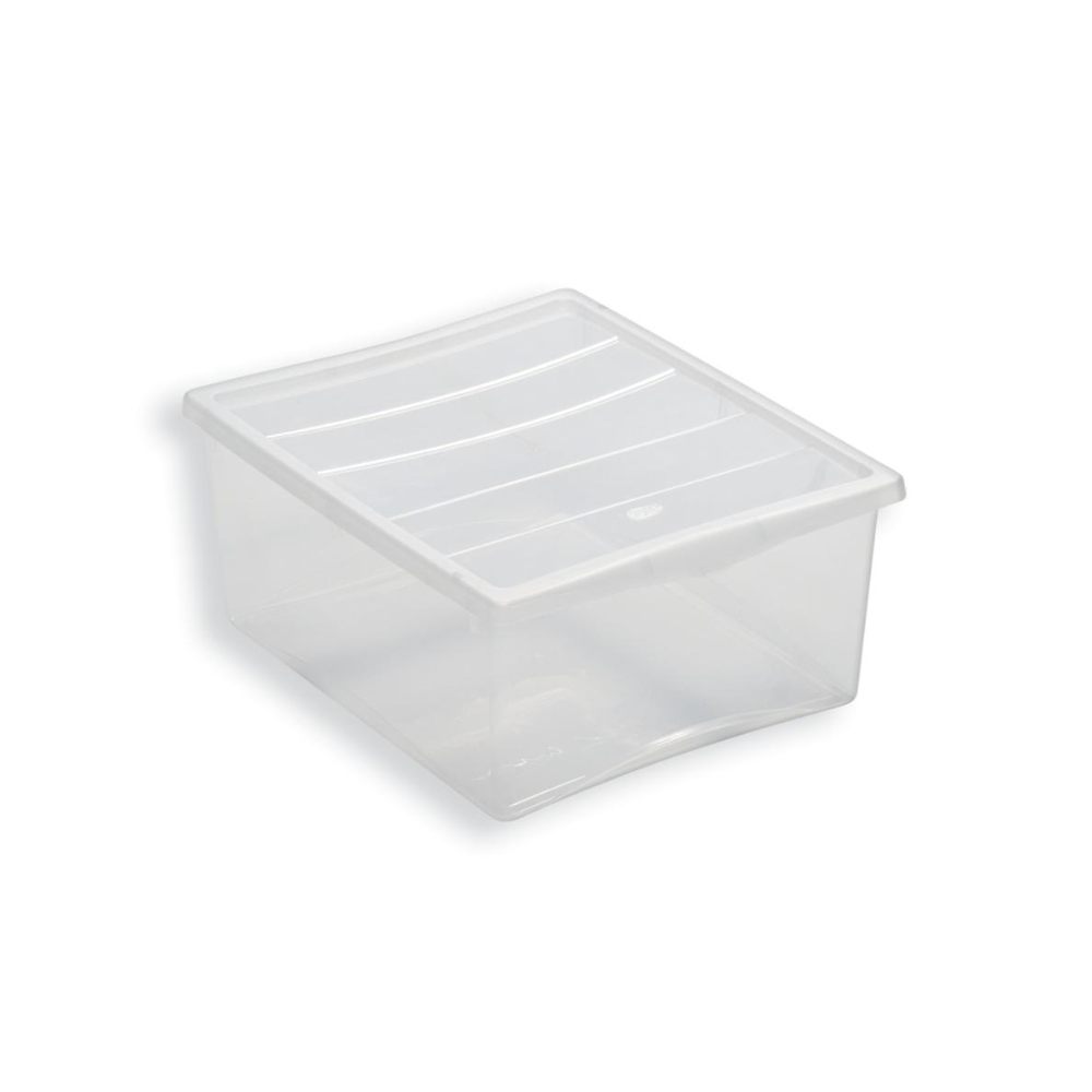Contenitori Trasparenti 42x35x18cm Coperchio Box Vestiti