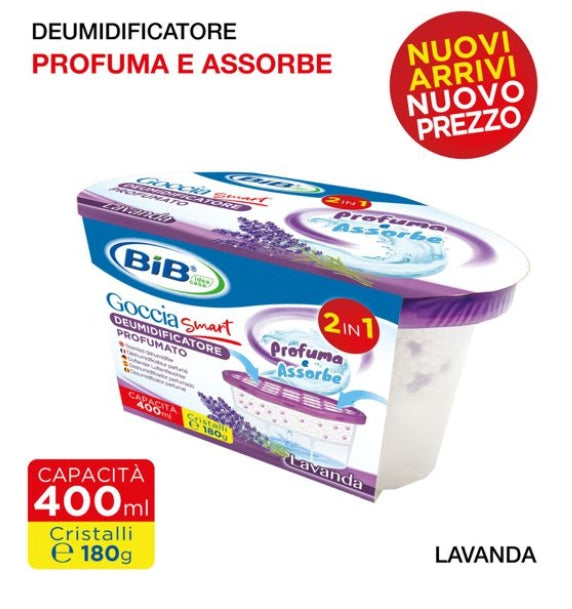 Deumidificatore BIB 400ml 2in1 Profumato - Conf. 6 Pezzi