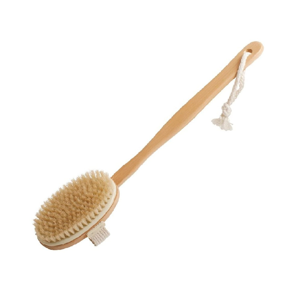 Spazzola Lavaschiena con Setole Naturali e Manico in Legno Removibile | So. Clean