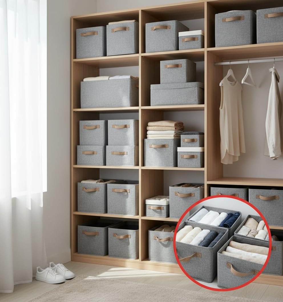 Scatola Organizer Armadio TnT 46x29x19cm Metallo