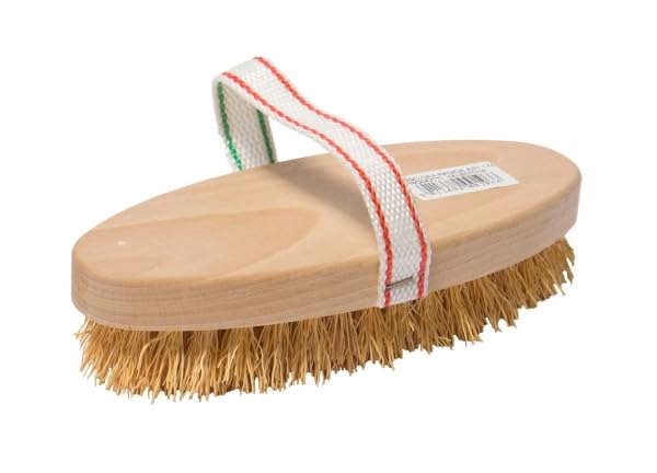 Spazzola Legno striglia Bue Cavallo in radica cm.22