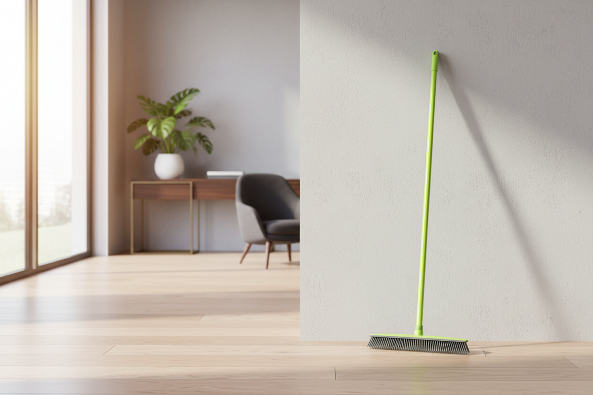 FOFO Silicone Broom 32x6x5.5cm with 120cm Handle