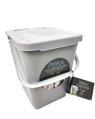 Ecoplast PURA 10L waste bin with filter for diapers and organic waste/ice