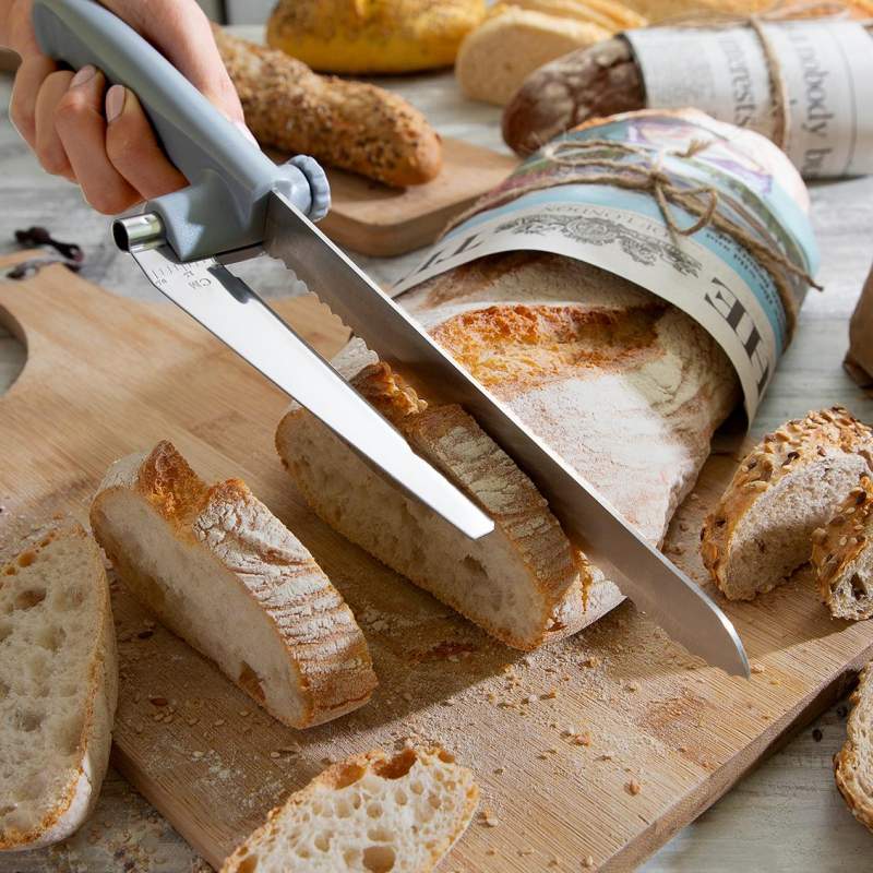 Coltello Pane Kutway Guida Regolabile Acciaio Inox InnovaG