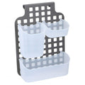 Crochet de rangement pour porte de placard ou organiseur de porte, gain de place pour salle de bain et cuisine, 3 compartiments, dimensions 38 x 28,5 x 9,5 cm