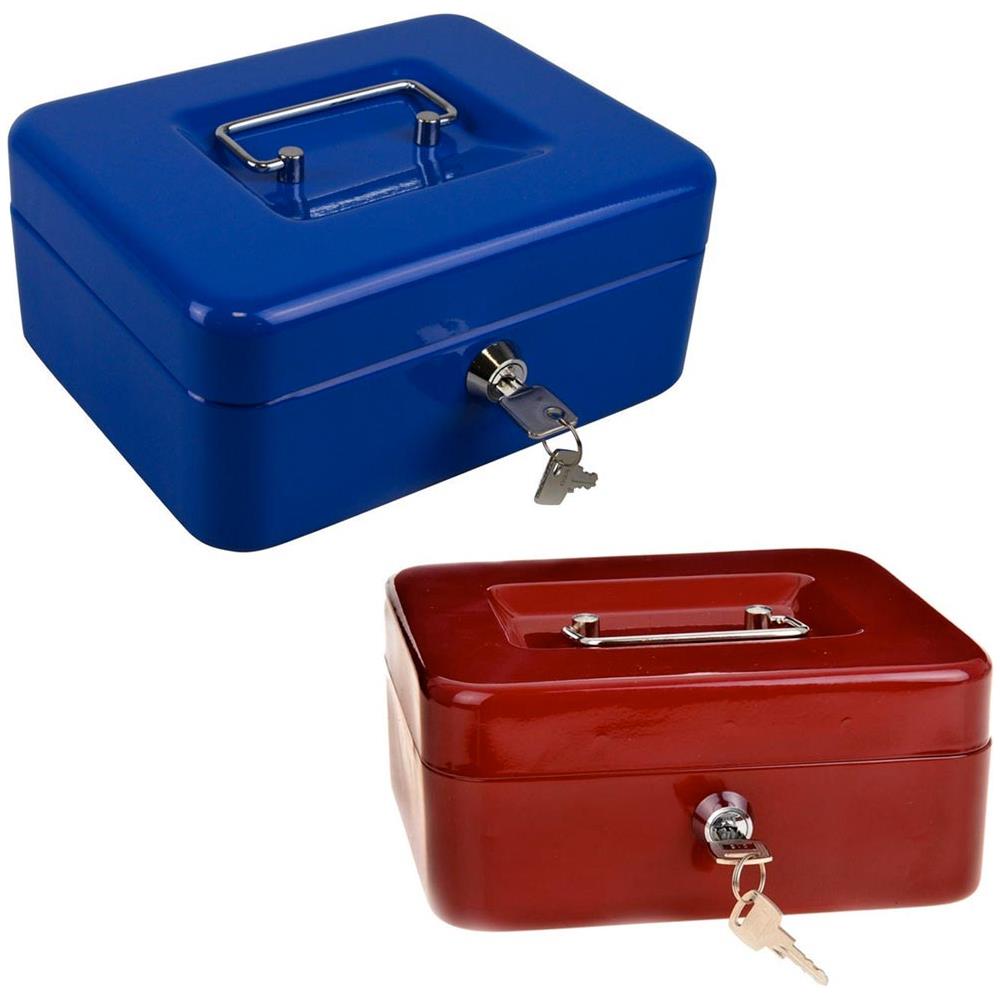 Cassetta Sicurezza Portavalori Chiave Vassoio 20x16cm