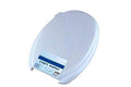Abattant de toilette ovale universel en plastique blanc - Compatible avec toutes les toilettes standard