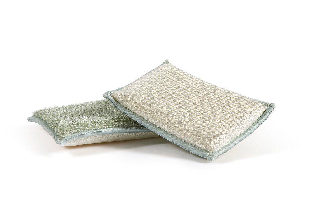 Eco Bamboom Sponge, Bamboo, Multicolored, 13 X 9 X 2.5 Cm, ​​2 units