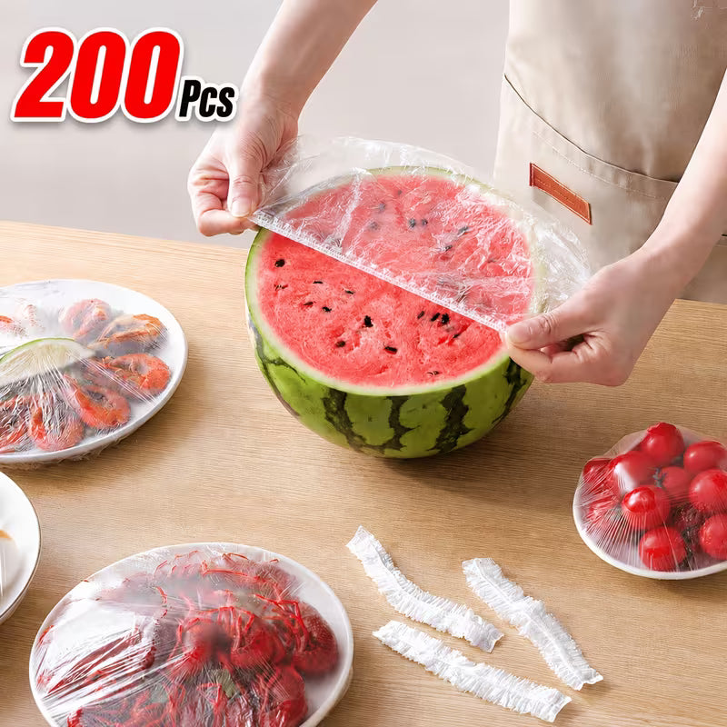 Copripiatti Elastici Riutilizzabili 200 Pz - Copri Alimenti Ø 25 cm Senza BPA