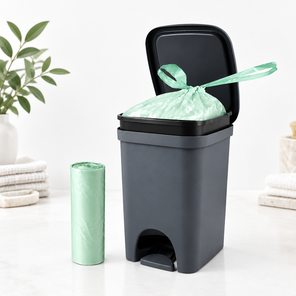 Pattumiera per Umido da 18 L con Pedale e 10 Sacchetti Compostabili Omaggio