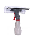 Nettoyant vitres 3 en 1 multi-usages avec pulvérisateur intégré et chiffon en microfibre pour le nettoyage des vitres et fenêtres, env. 26,5 x 25,5 cm (blanc)