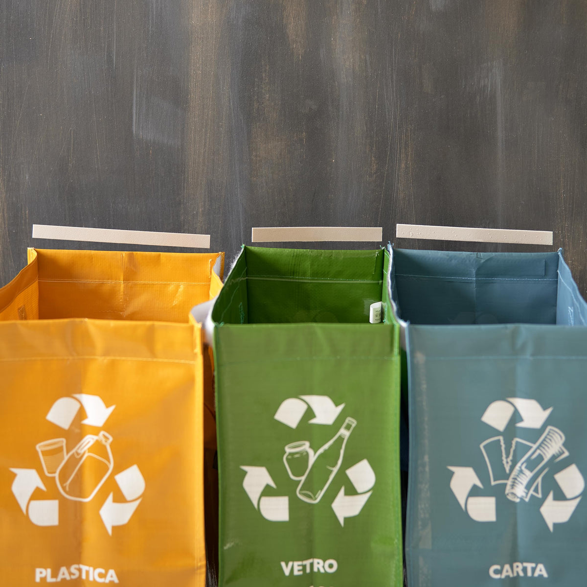 Perfect Recycle Bag Waste Bin for Separate Waste Collection 3 Compartments