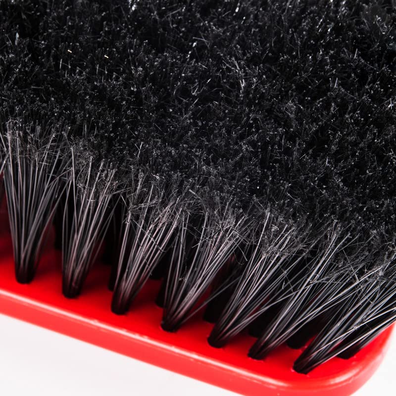 Balai d'intérieur à tête rouge - Nylon économique pour tous types de sols, idéal pour le carrelage, couleur rouge