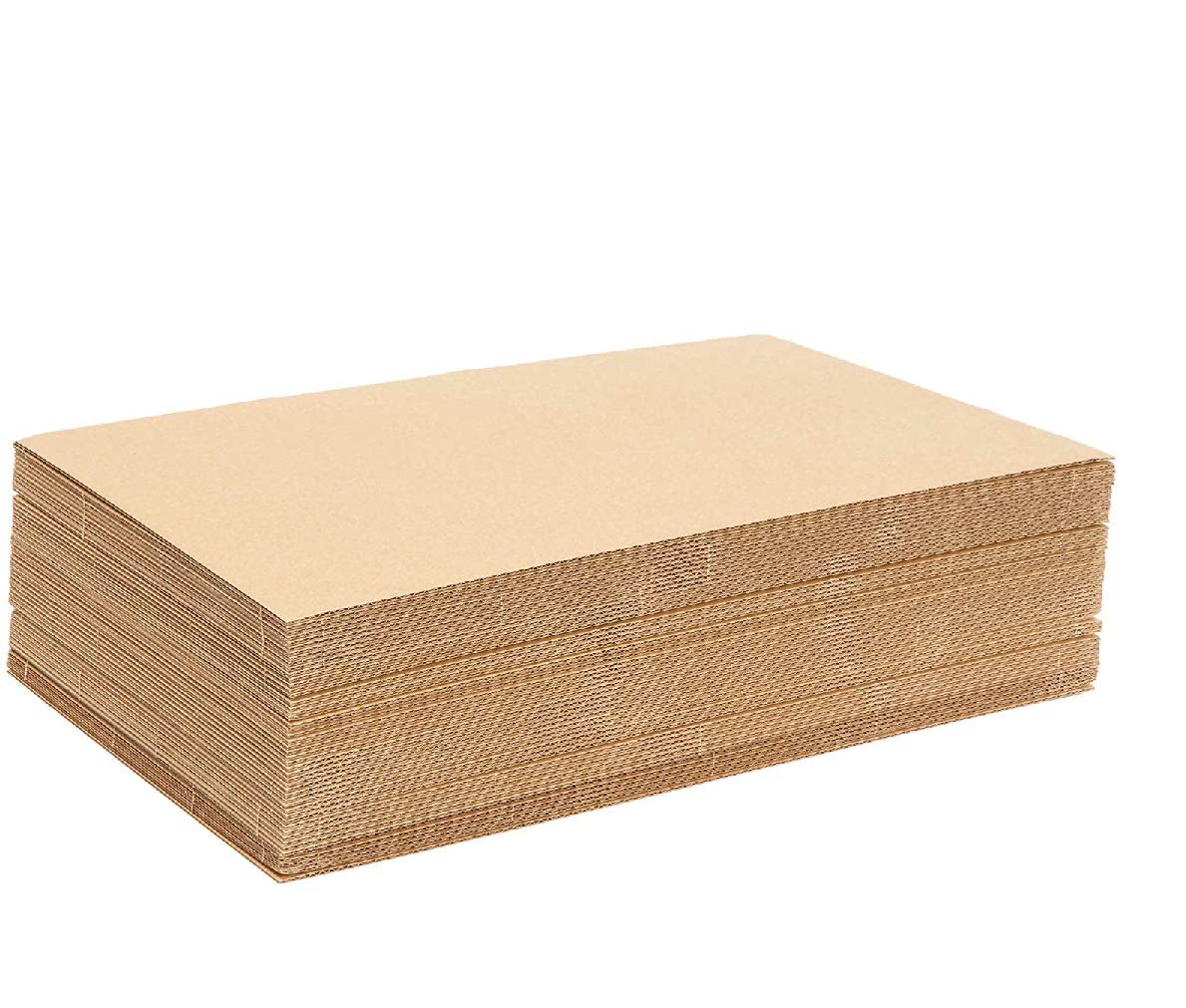 Feuilles de carton ondulé 60x100 cm pour l'expédition et l'emballage.