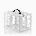 InnovaGoods - Food Safe Refrigerator Safety Cage, Safe Food Storage, Modern and Functional Design, 3-Digit Combination Lock, White, 28 x 19 x 19 cm, Packaging in 24 Languages