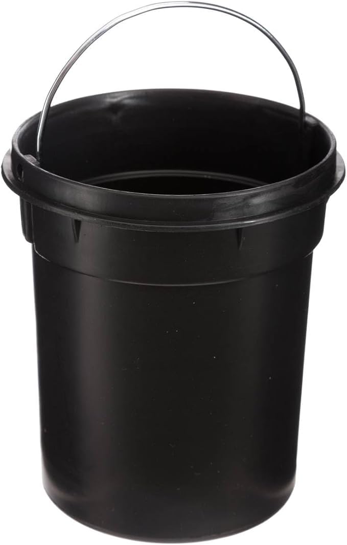 FERCASASHOP® Metal Bathroom Trash Can with Bamboo Lid, 3 Liter Pedal Bin