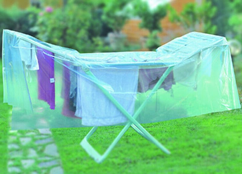 Telo in pvc per stendinbiancheria copribucato salvabucato da pioggia,polvere smog cm.200x300