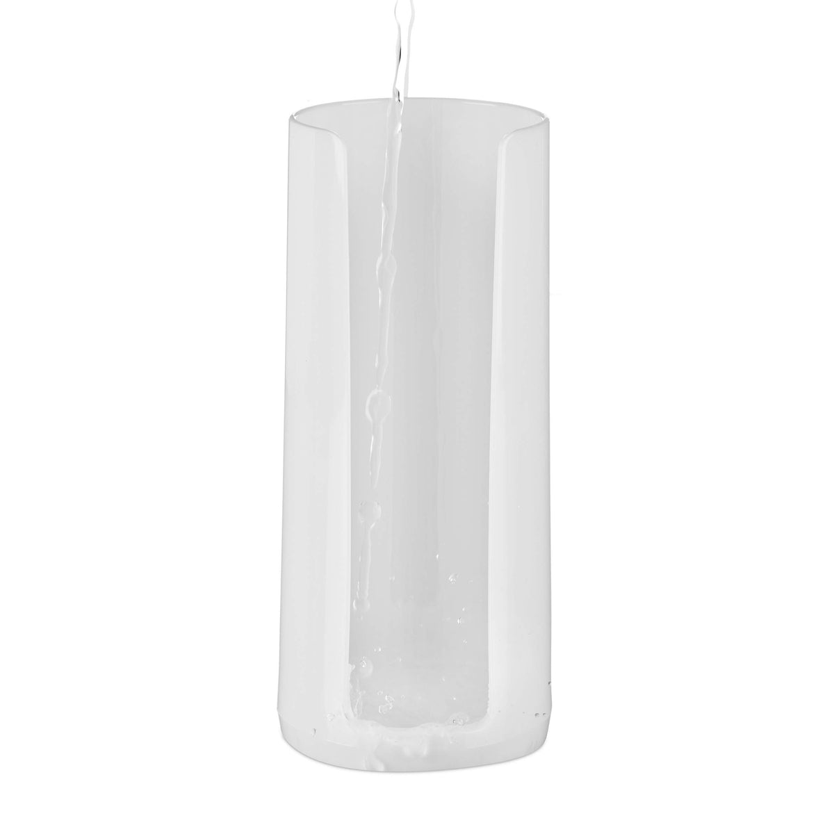 Relaxdays Set of 2 Cotton Pad Dispensers, Acrylic, Cylindrical, with Lid, Bathroom, 20 x 7 cm, Various Colours