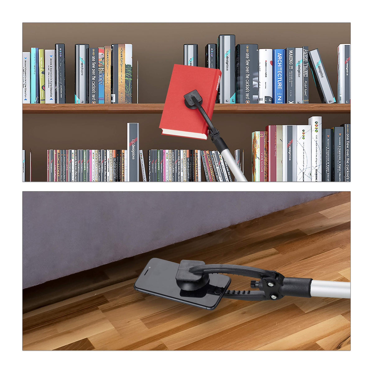Pinza Raccogli Oggetti 88cm Alluminio Girevole 360°