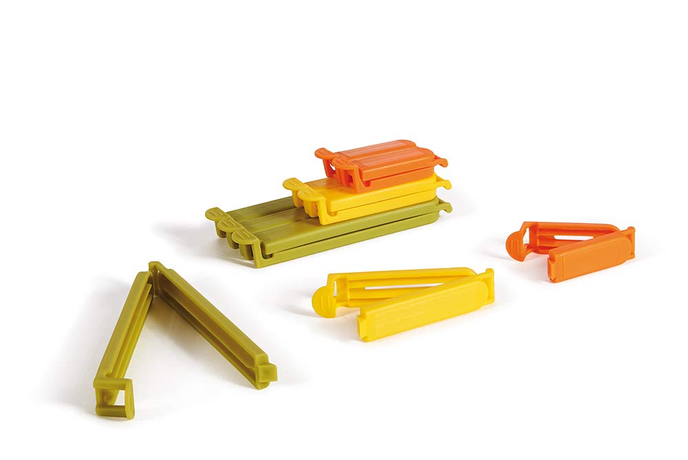 Pinces de fermeture pour emballages frais - Lot de 10 pièces assorties, 3 tailles