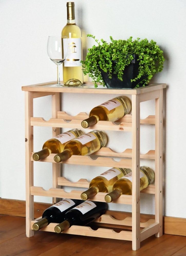 Cantinetta Vini Bambù 16 Bottiglie 46x23x55cm Lifetime Legno