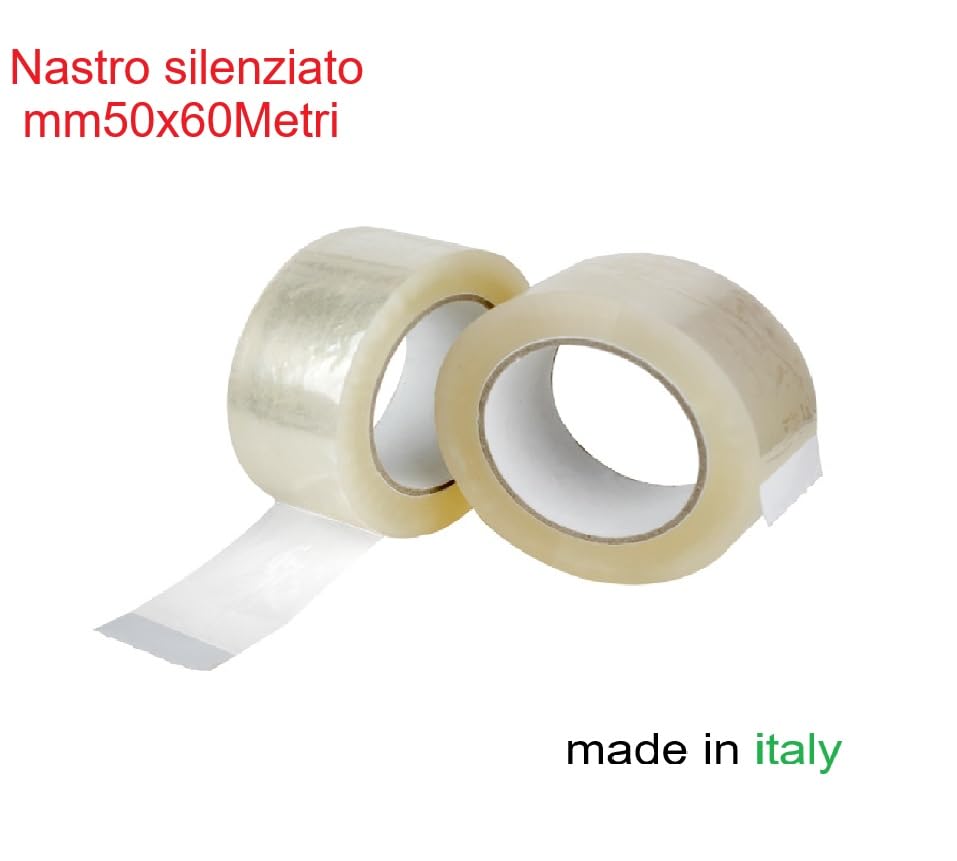 Nastro Adesivo Trasparente 50mm x 66m Silenzioso - Imballaggio PPL 50 Micron