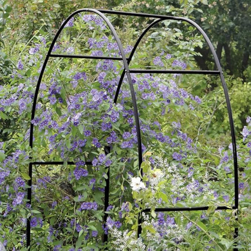 Arco Giardino Metallo Verde 140x38x240cm Rose Rampicanti