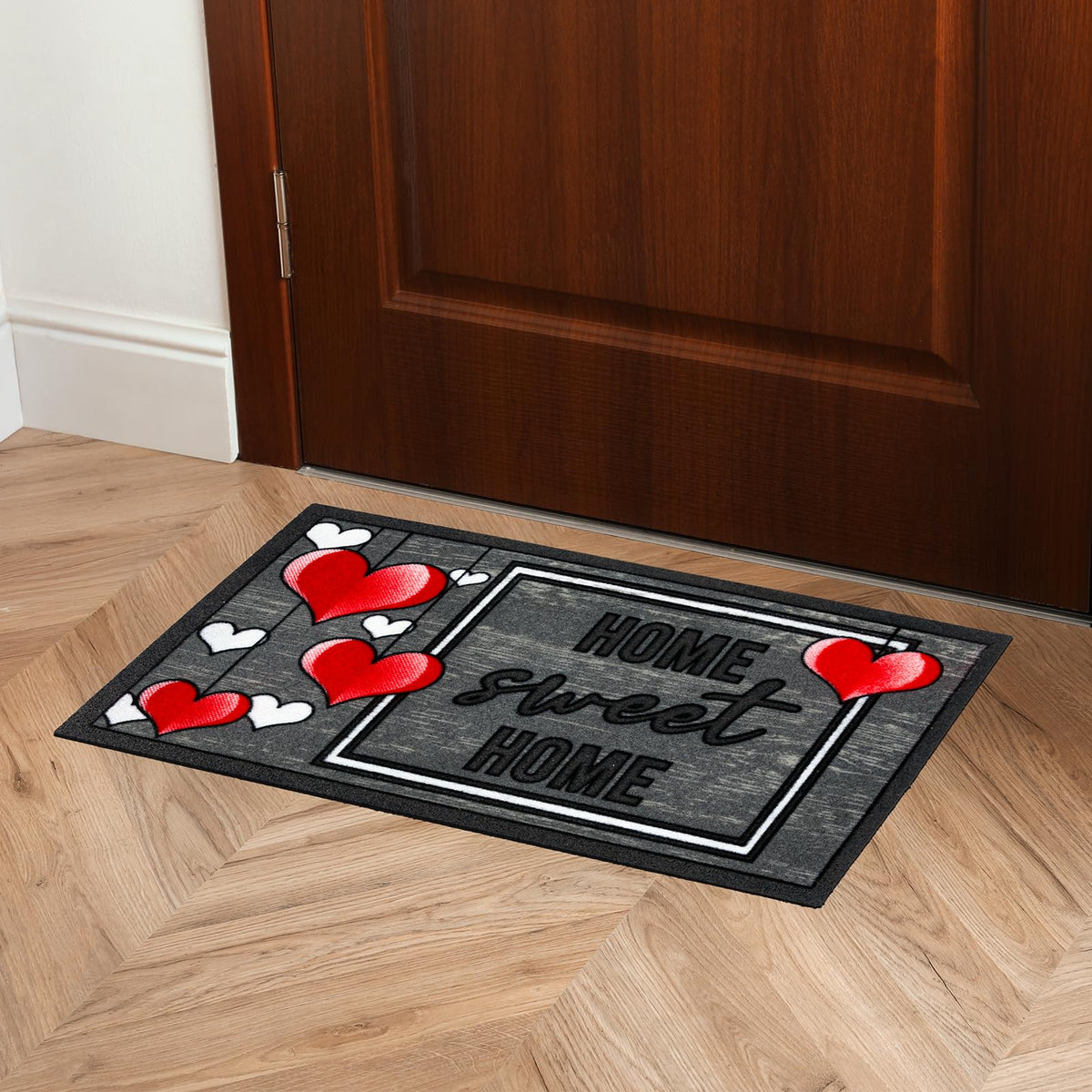 Tapis d'intérieur Velcoc en caoutchouc recyclé, antidérapant, robuste et durable, haute capacité d'absorption, épaisseur 6 mm, dimensions 40 x 70 cm