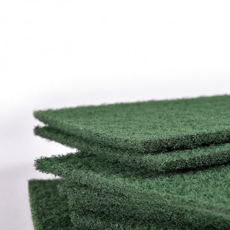 Fibres abrasives vertes professionnelles XXL - Lot de 24 pièces 15 x 30 cm pour le nettoyage de la cuisine