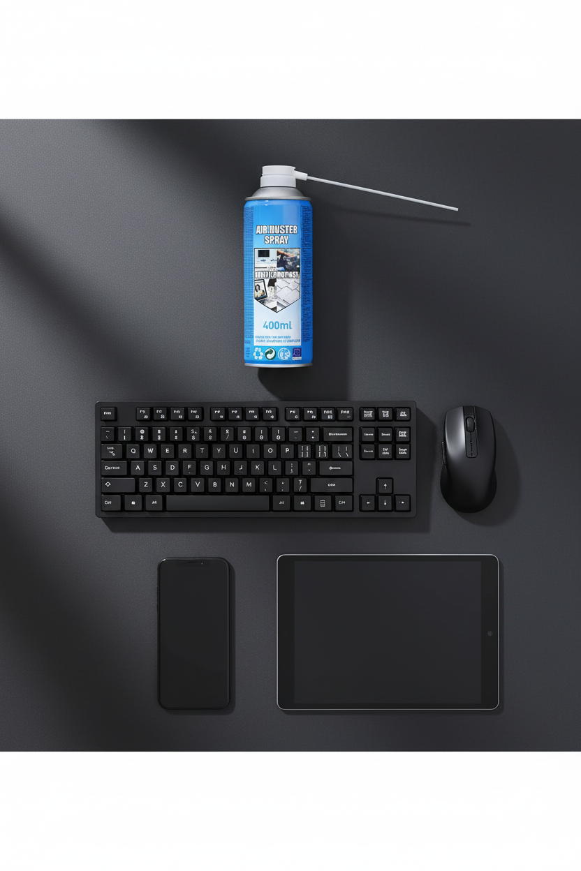 Flat lay workspace