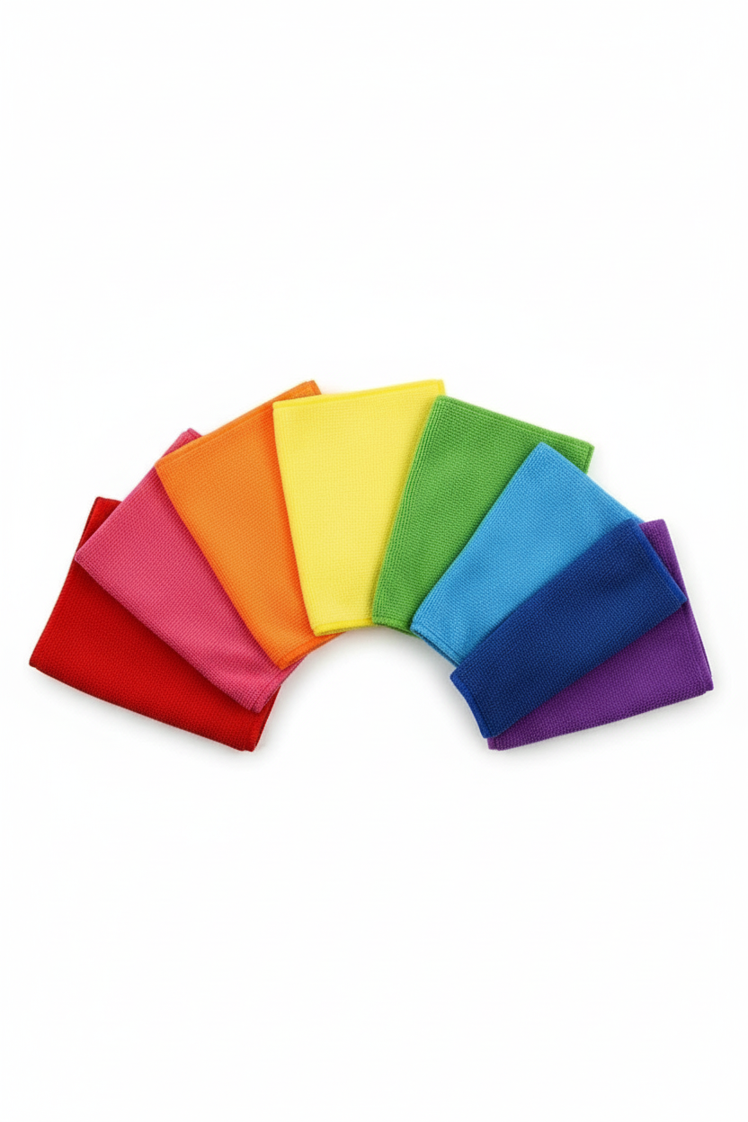Set 7 panni colorati arcobaleno