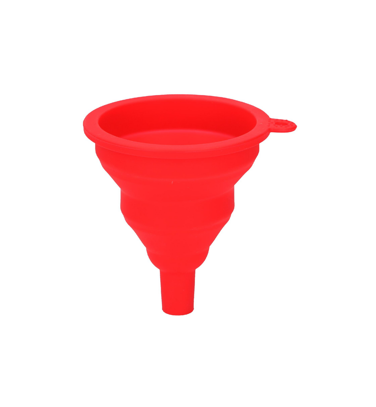 Imbuto Pieghevole in Silicone Rosso Salvaspazio - Multiuso Cucina Auto Garage