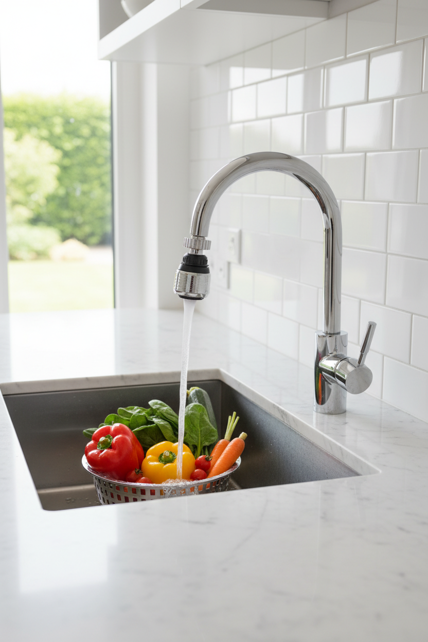 Lavaggio verdure fresche