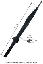 Ombrello chiuso con frecce delle misure 84 × 4 × 4 cm