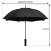 Ombrello dritto con freccia verticale H 84 cm e freccia orizzontale Apertura 102 cm