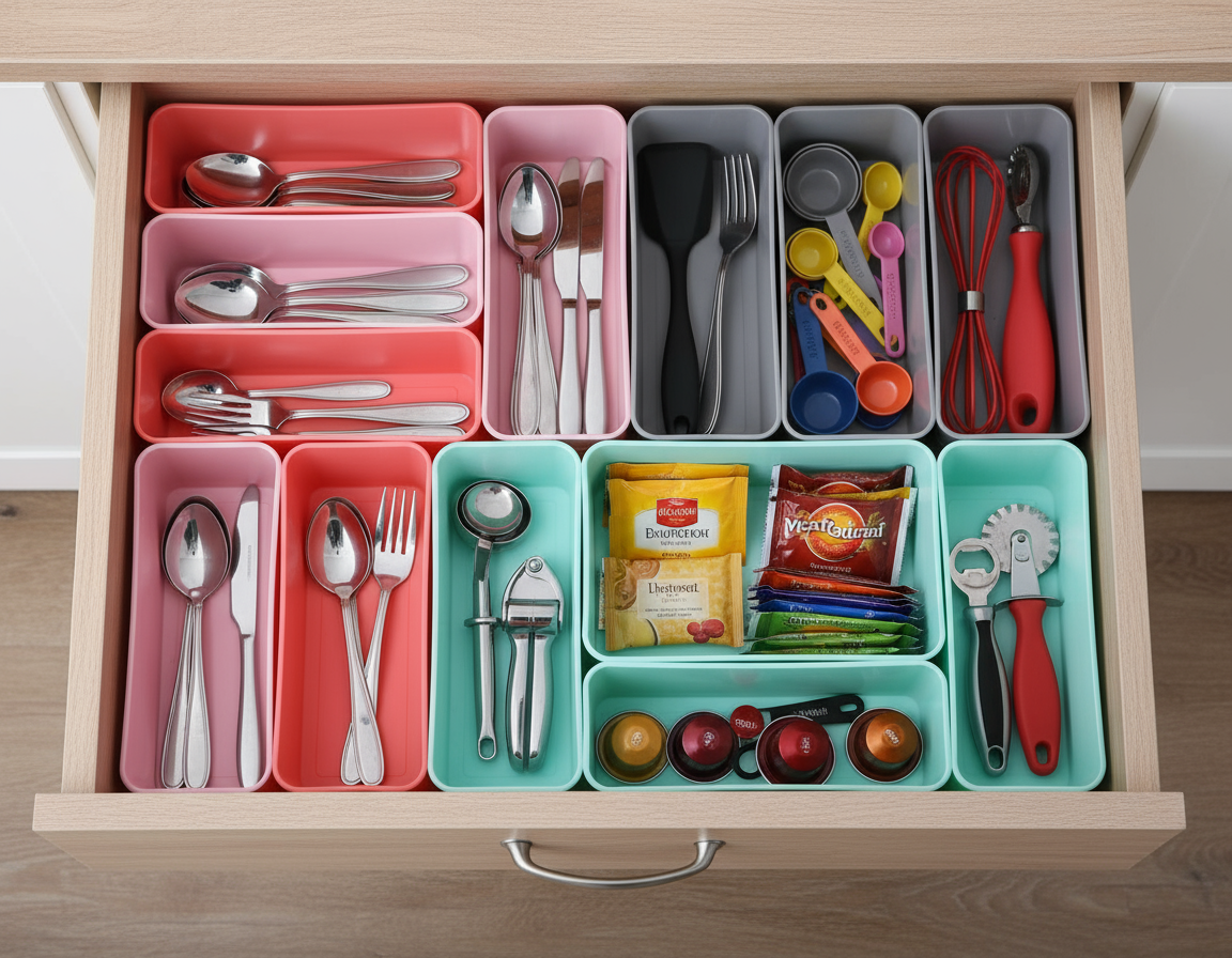 Organizzazione cassetto cucina