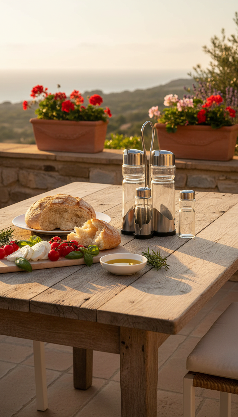 Outdoor terrace dining