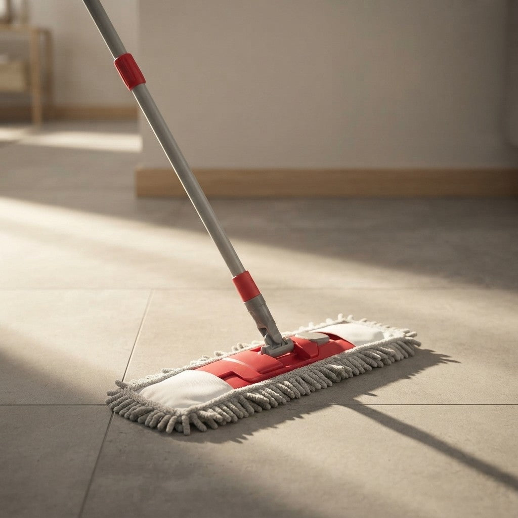 Scopa Mop Microfibra Manico Telescopico 88-130cm Lavabile