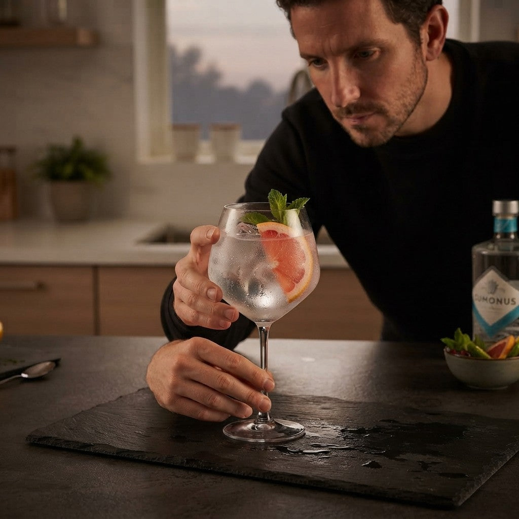 Set 4 Bicchieri Gin Tonic 730ml Copa Balloon Vetro Alpina