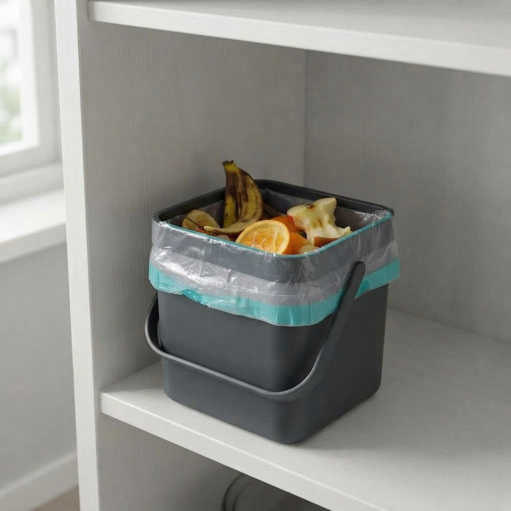 Pattumiera Umido da Appendere 7L Gino - Bidone Organico Cucina 2 Colori