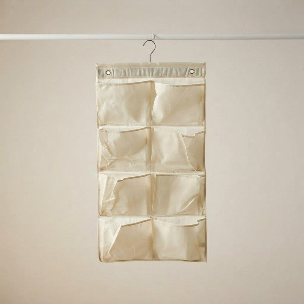 Organizer Pensile 8 Tasche TNT Ecru 46x84cm - Easystorage Perfetto