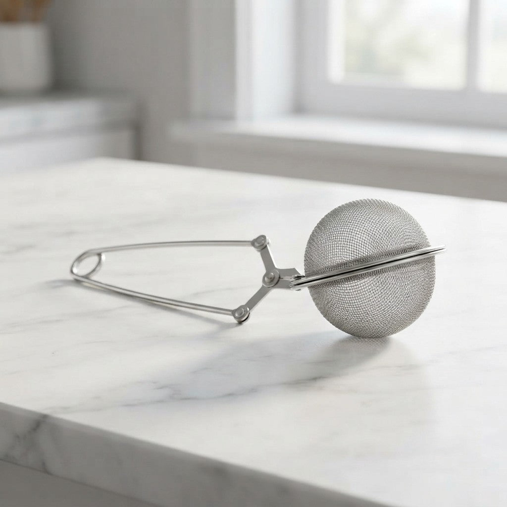Infusore a Clip per Foglie di Tè | Cucchiaio in Acciaio Inox – Diametro 5 cm
