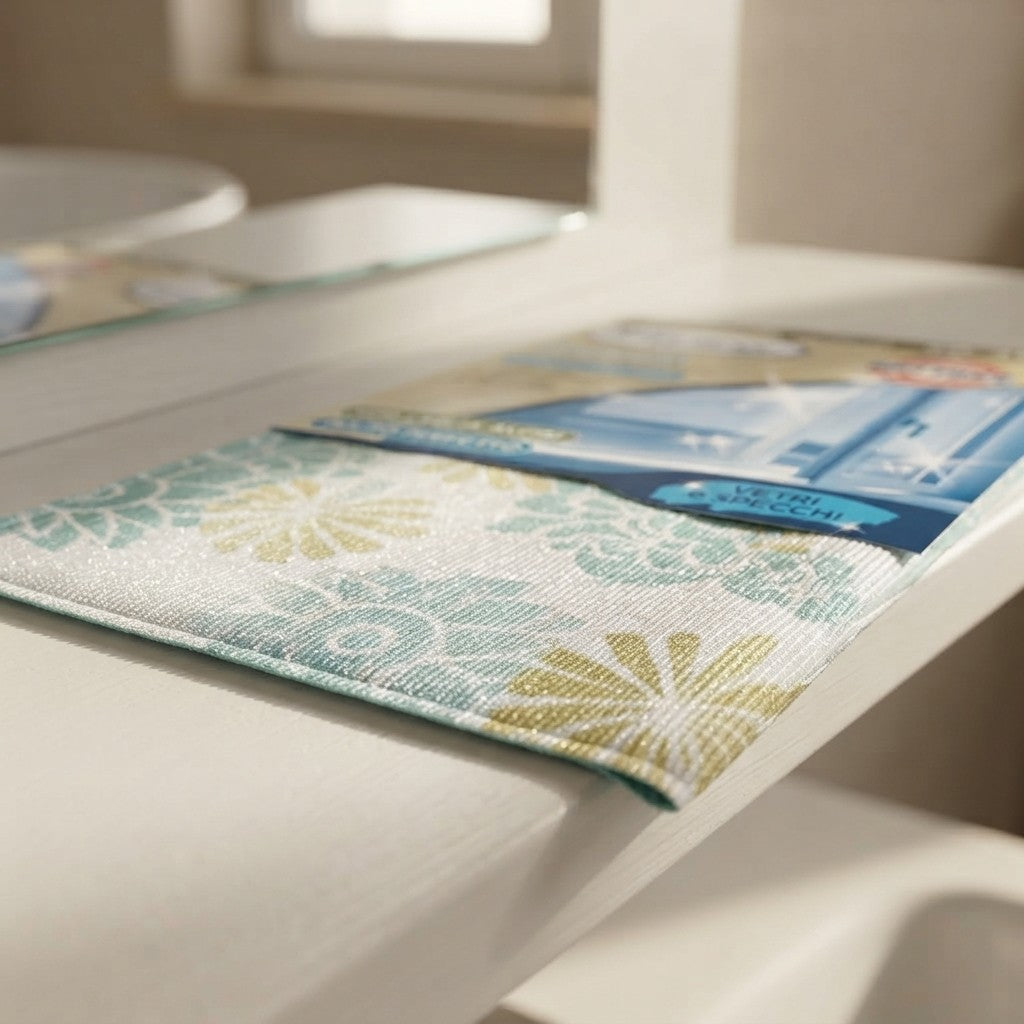 KEYCLEAN 12 PIECES X MICROFIBER DECORATIVE GLASS CLOTH 30X40CM