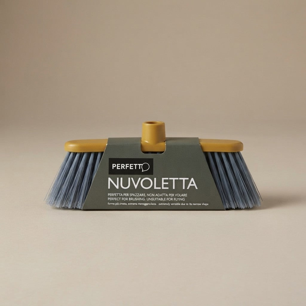 Balai d'intérieur nuageux, plastique, citrouille ou glace, 32 x 5 x 11,5 cm